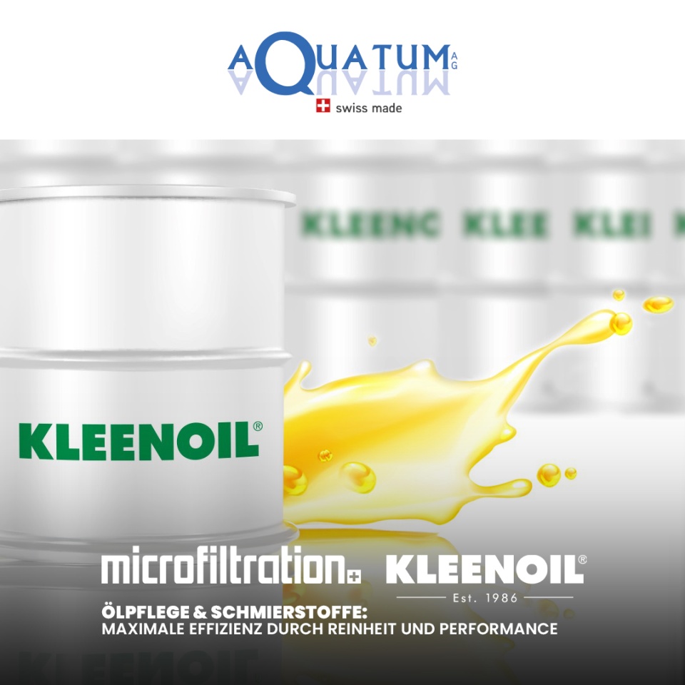 Maximale Maschinenlaufzeit & minimale Kosten: Das Power-Duo für Deine Flotte! - Stillstandzeiten und teure Ölwechsel belasten Dein Budget? Wir haben die Lösung, die Technik und Umwelt vereint. Bei der Aquatum AG setzen wir auf das perfekte Zusammenspiel von KLEENOIL Microfiltration und den Longlife Lubricants.