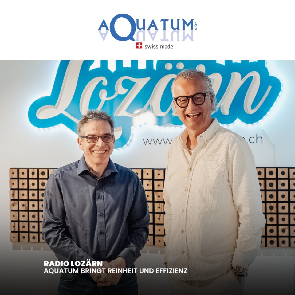Radio Lozärn - Aquatum bringt Reinheit und Effizienz - Liebe Leserinnen und Leser,

Sauberes Wasser, reine Luft und effiziente Maschinen – wie passt das alles zusammen? Unser Experte Ernst Deiss war kürzlich bei Andy Wolf im Studio von Radio Lozörn zu Gast, um genau diese Fragen zu beantworten. In einem inspirierenden Gespräch wurde beleuchtet, wie die Aquatum AG Reinheit und Effizienz in ganz unterschiedliche Lebensbereiche bringt.